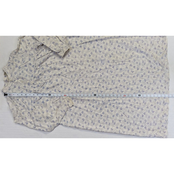 vintage ll bean floral nightgown Women Size S p Ivorry White Sleep Pajamas - Picture 8 of 11